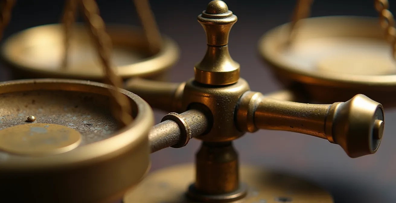 Métaphore visuelle de la réversion à la moyenne dans les cycles de marché